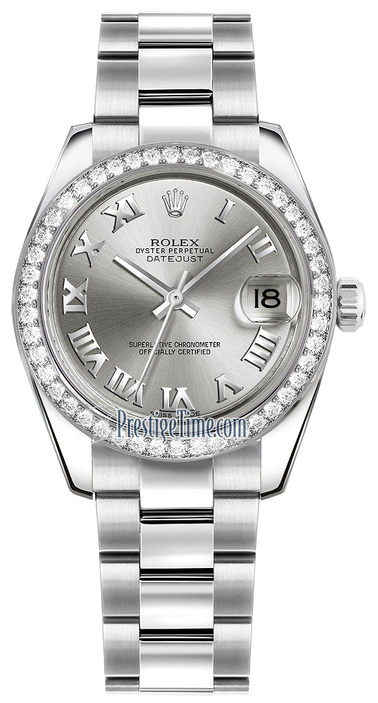 Rolex Datejust 31mm Stainless Steel 178384 Rhodium Roman Oyster