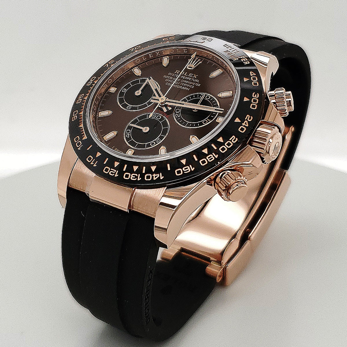 Rolex Cosmograph Daytona Chronograph Automatic Chronometer Chocolate Dial Oysterflex 116515