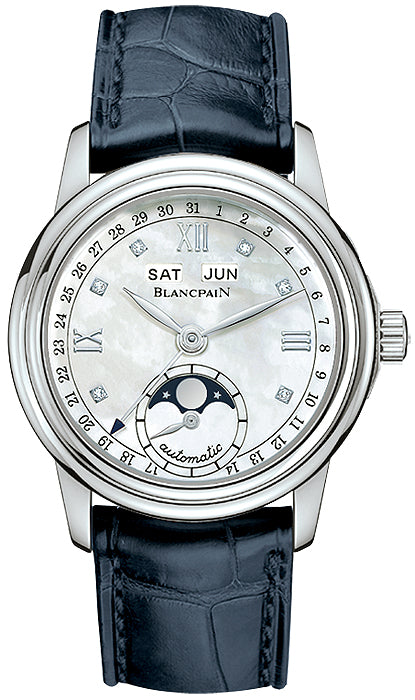 Blancpain Leman Ladies Moonphase & Complete Calendar 34mm 2360-1191a-55b