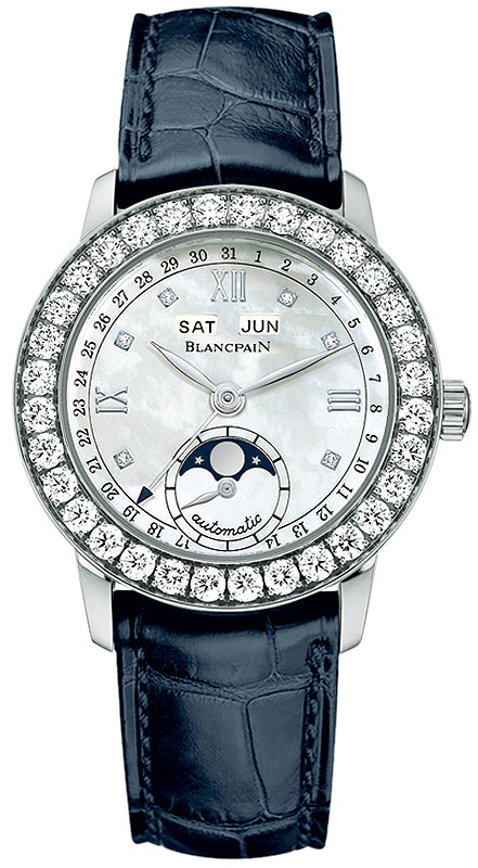 Blancpain Leman Ladies Moonphase & Complete Calendar 34mm 2360-1991a-55b