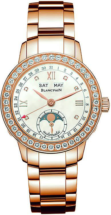 Blancpain Leman Ladies Moonphase & Complete Calendar 34mm 2360-2991a-76