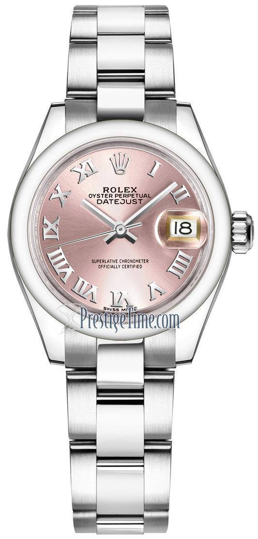Rolex Lady Datejust 28mm Stainless Steel 279160 Pink Roman Oyster