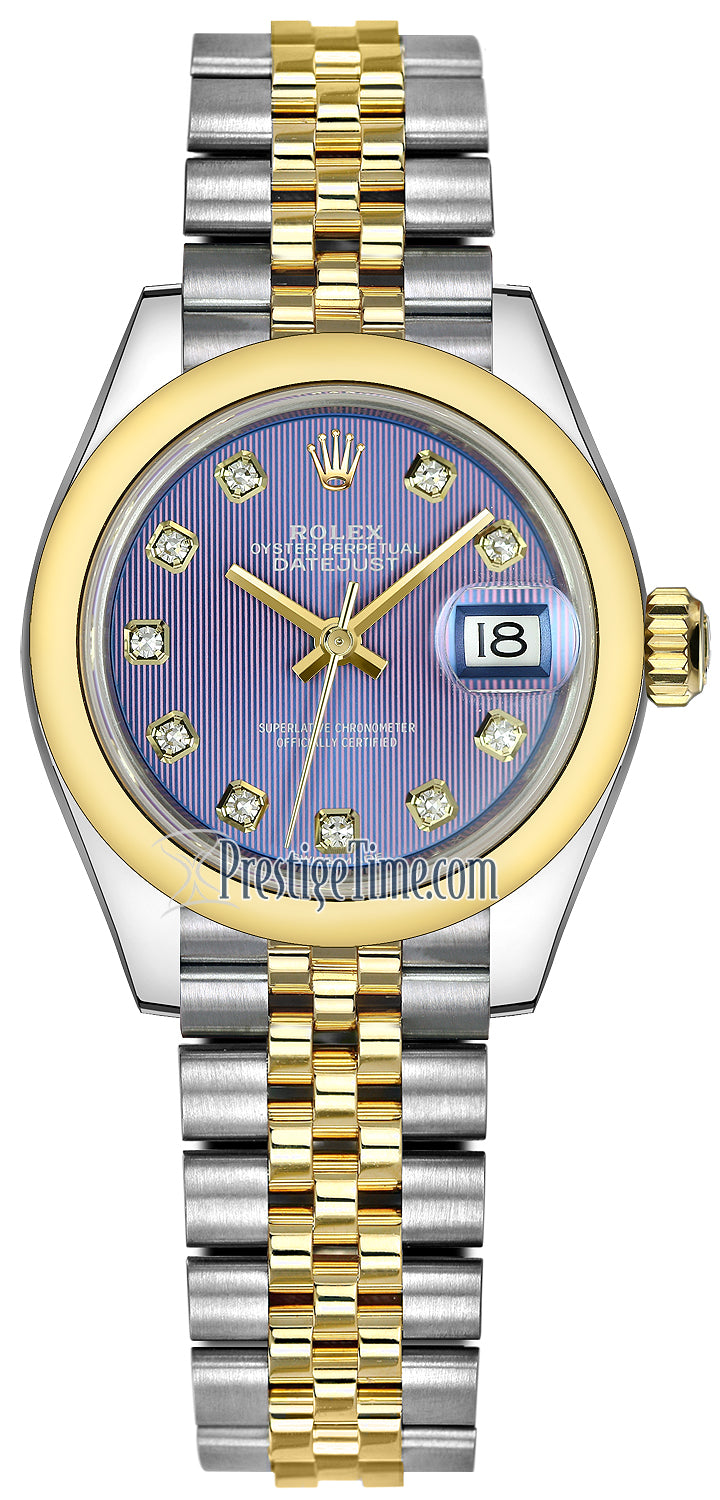 Rolex Lady Datejust 28mm Stainless Steel and Yellow Gold 279163 Lavender Diamond Jubilee