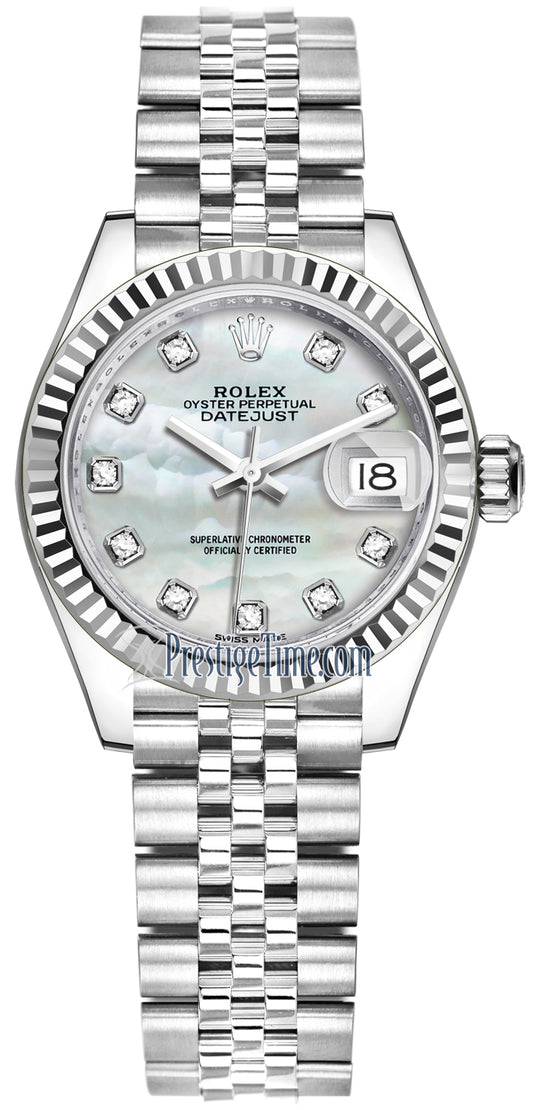 Rolex Lady Datejust 28mm Stainless Steel 279174 MOP Diamond Jubilee