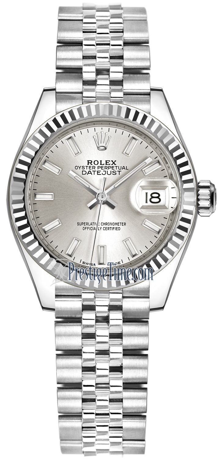 Rolex Lady Datejust 28mm Stainless Steel 279174 Silver Index Jubilee