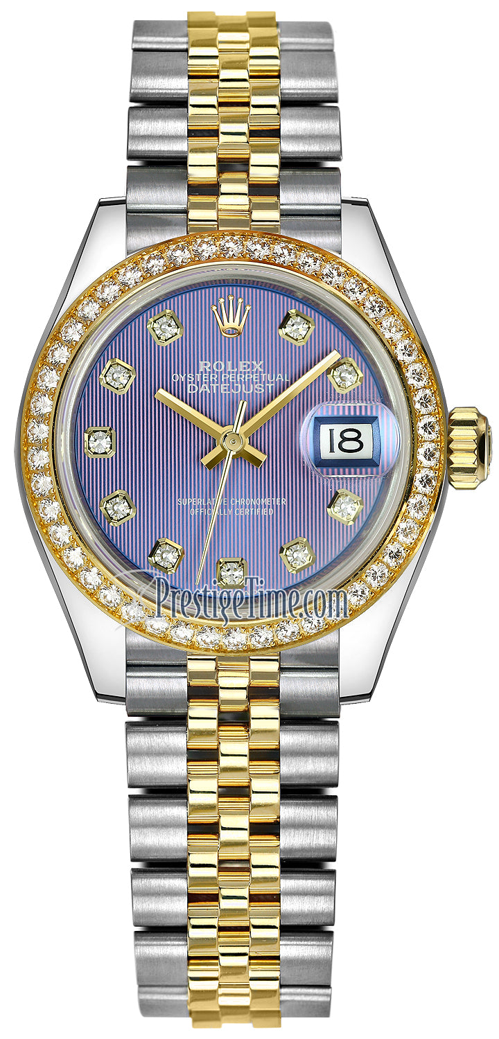 Rolex Lady Datejust 28mm Stainless Steel and Yellow Gold 279383RBR Lavender Diamond Jubilee