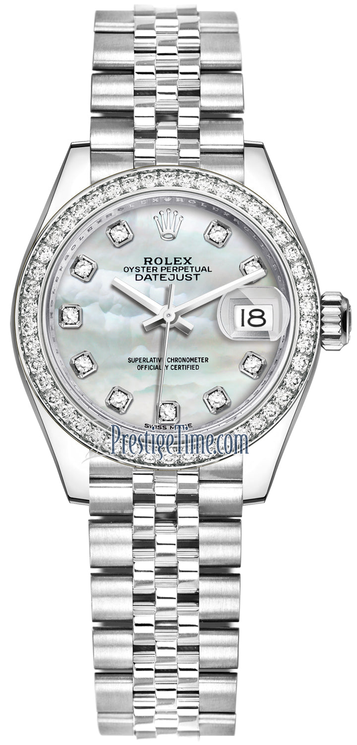 Rolex Lady Datejust 28mm Stainless Steel 279384RBR MOP Diamond Jubilee