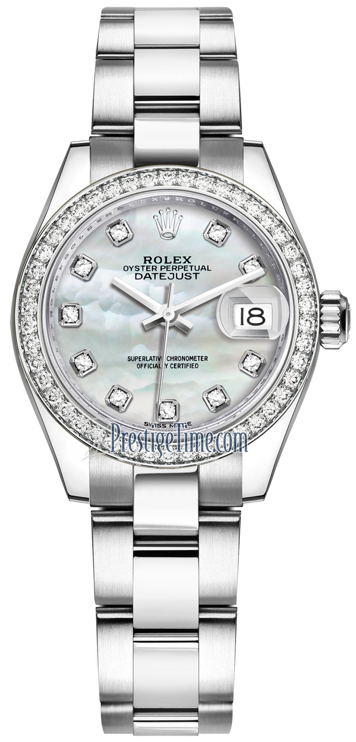 Rolex Lady Datejust 28mm Stainless Steel 279384RBR MOP Diamond Oyster