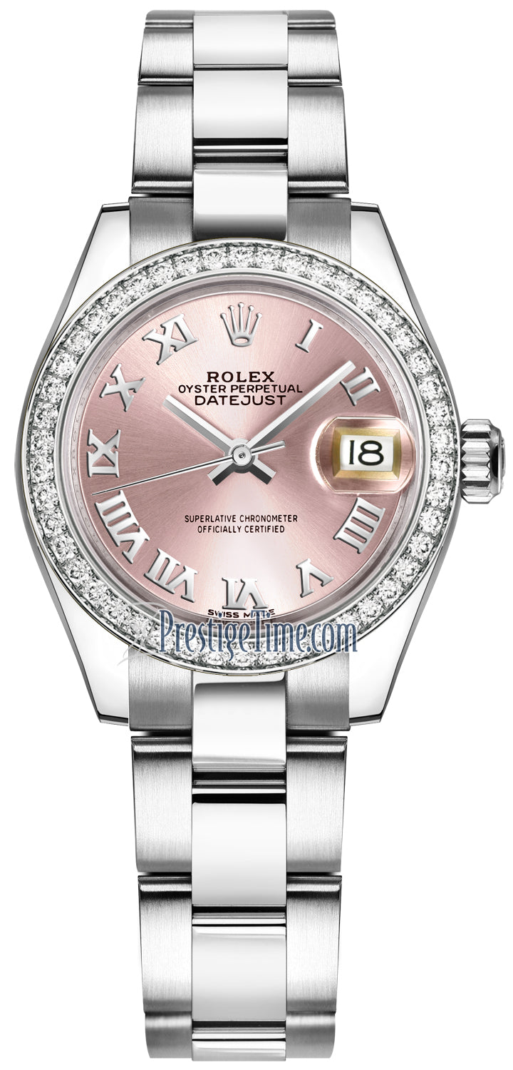 Rolex Lady Datejust 28mm Stainless Steel 279384RBR Pink Roman Oyster