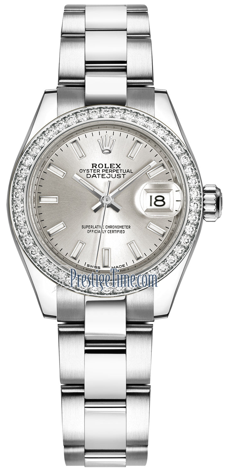 Rolex Lady Datejust 28mm Stainless Steel 279384RBR Silver Index Oyster