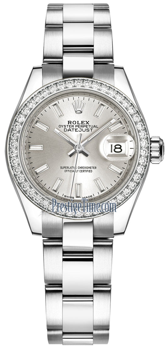 Rolex Lady Datejust 28mm Stainless Steel 279384RBR Silver Index Oyster