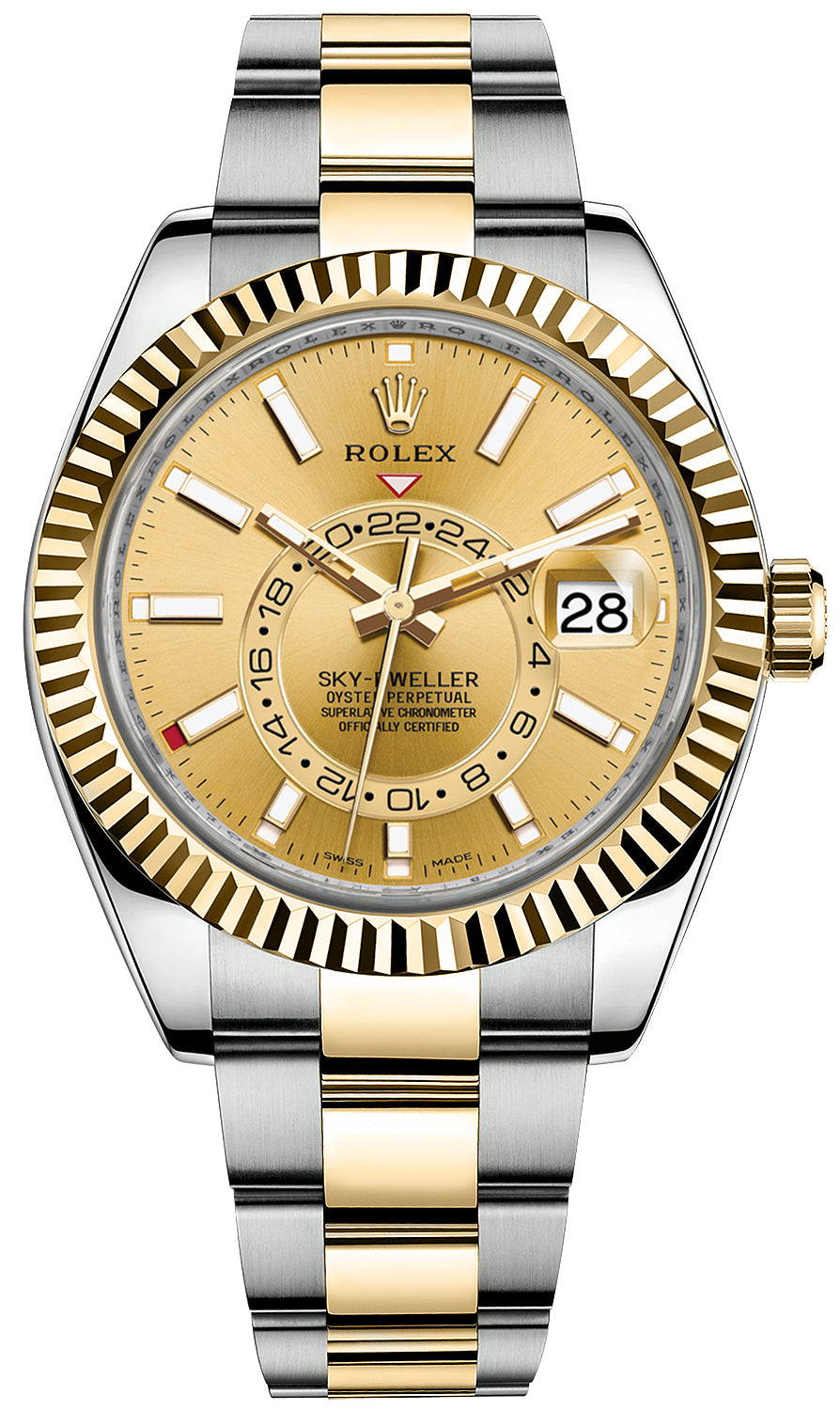 Rolex Sky Dweller 42mm 326933 Champagne Index