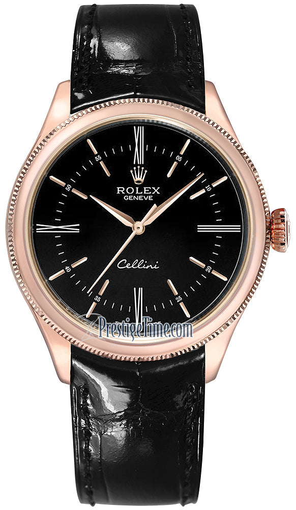 Rolex Cellini Time 39mm 50505 Black