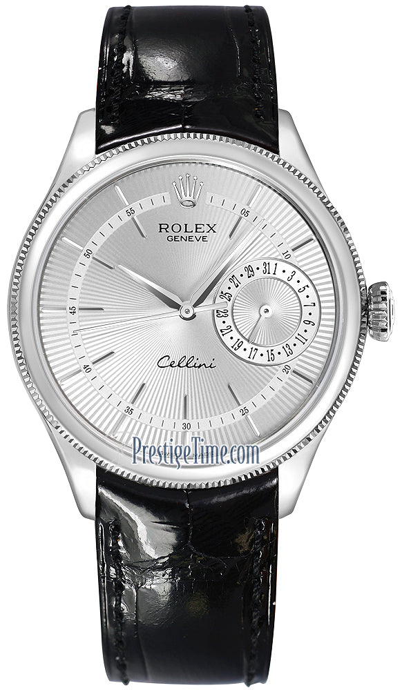 Rolex Cellini Date 39mm 50519 Silver