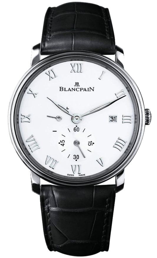 Blancpain Villeret Small Seconds Date & Power Reserve Mechanical 6606-1127-55b