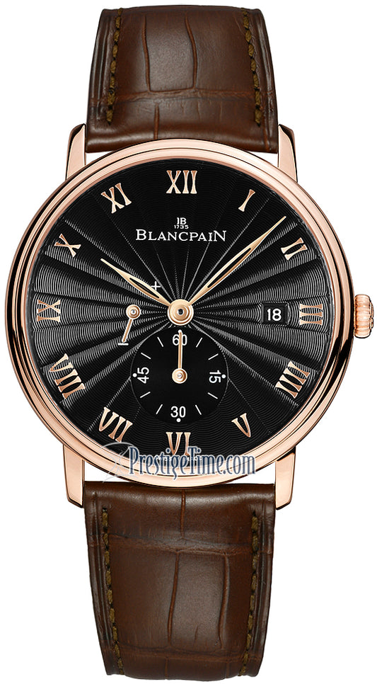 Blancpain Villeret Small Seconds Date & Power Reserve Mechanical 6606-3630-55b