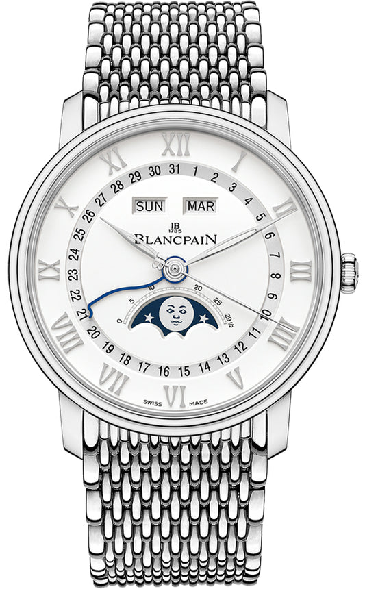 Blancpain Villeret Moonphase & Complete Calendar 40mm 6654a-1127-mmb