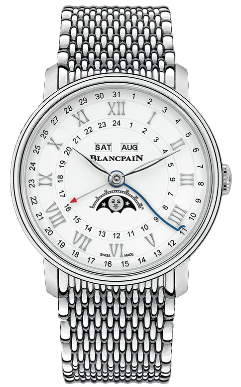 Blancpain Villeret Moonphase Complete Calendar GMT 40mm 6676-1127-mmb