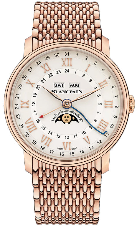 Blancpain Villeret Moonphase Complete Calendar GMT 40mm 6676-3642-mmb