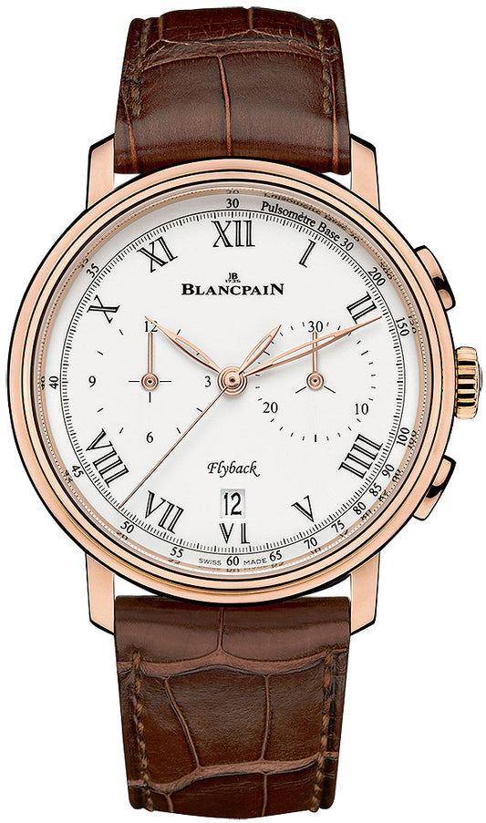 Blancpain Villeret Flyback Chronograph Pulsometer 43.60mm 6680f-3631-55b