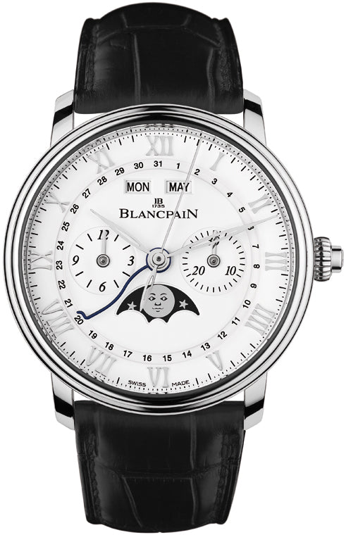 Blancpain Villeret Single Pusher Chronograph Complete Calendar 6685-1127a-55b