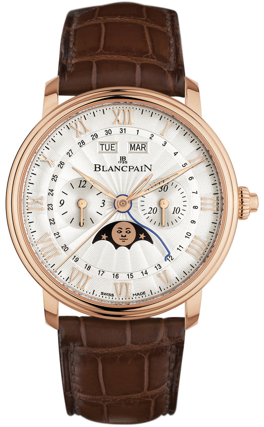 Blancpain Villeret Single Pusher Chronograph Complete Calendar 6685-3642a-55b