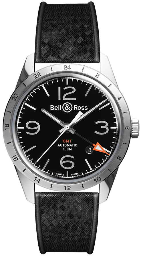 Bell & Ross BR 123 Vintage BRV123-BL-GMT/SRB