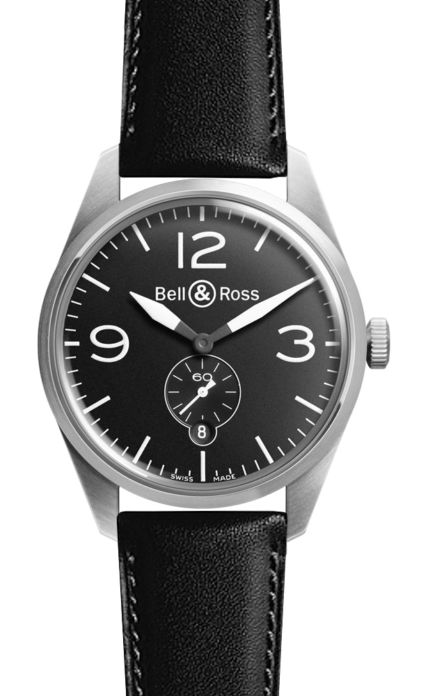 Bell & Ross BR 123 Vintage BRV 123 Original Black