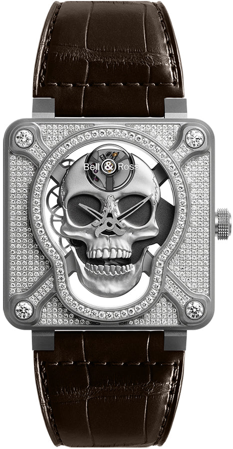 Bell & Ross BR01 Laughing Skull BR01-SKULL-SK-FLD