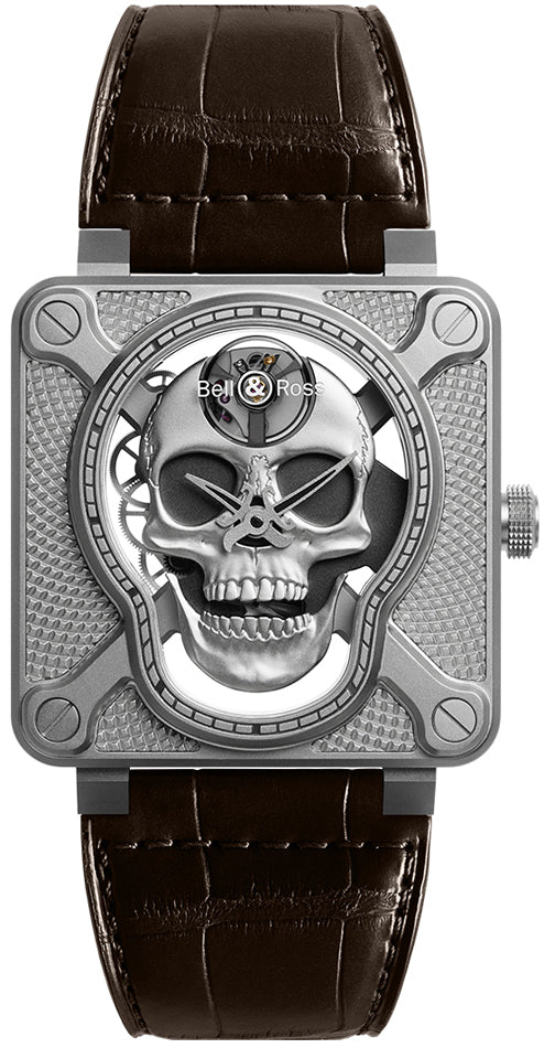 Bell & Ross BR01 Laughing Skull BR01-SKULL-SK-ST