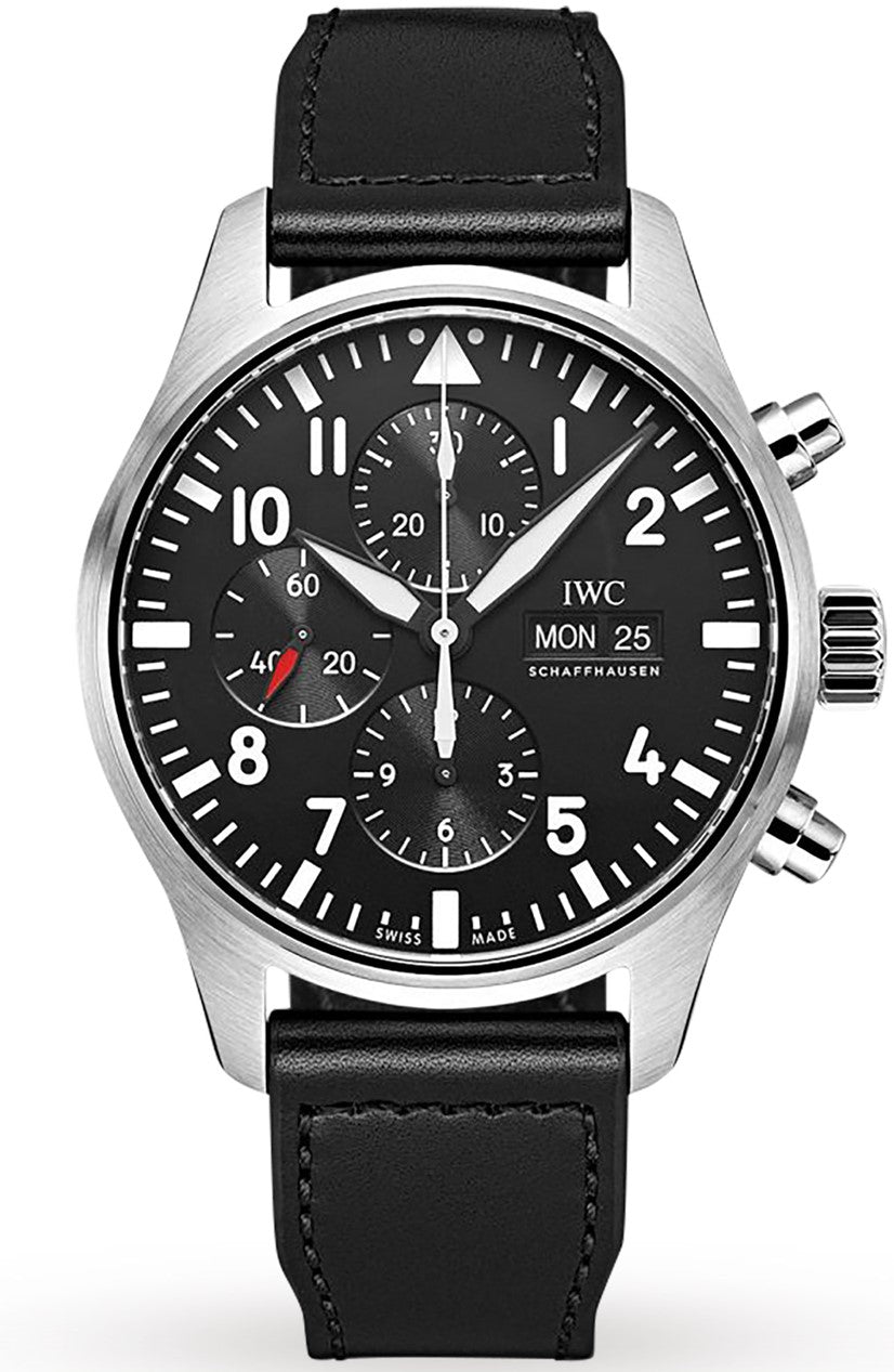 Mens IWC iw377709 Pilot's Watch Chronograph Watch