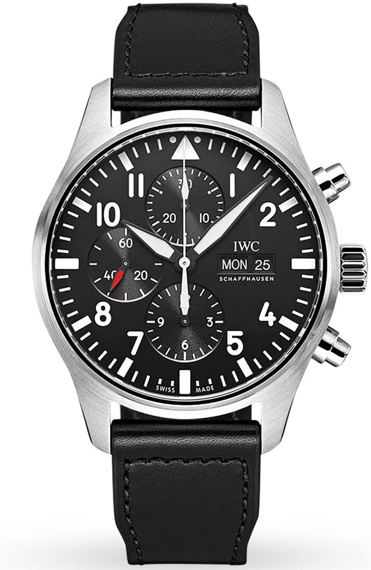 Mens IWC iw377709 Pilot's Watch Chronograph Watch