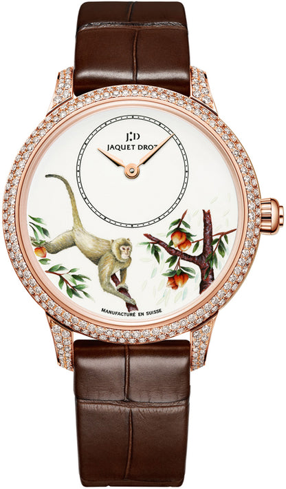 Jaquet Droz Les Ateliers d'Art Petite Heure Minute Enamel Painting 35mm j005003216 MONKEY