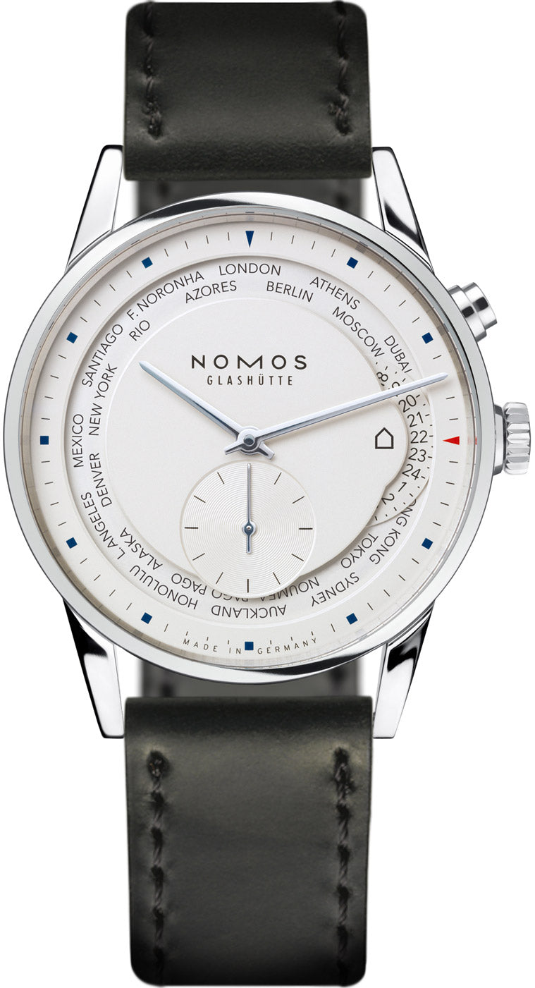 Nomos Glashutte Zurich Weltzeit 39.9mm 805