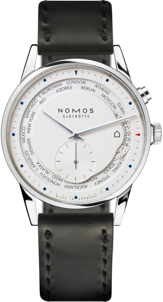 Nomos Glashutte Zurich Weltzeit 39.9mm 805