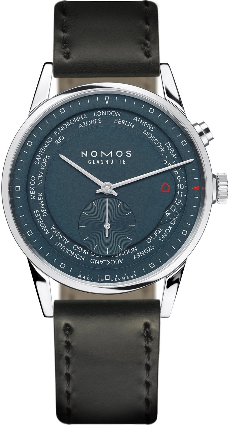 Nomos Glashutte Zurich Weltzeit 39.9mm 807