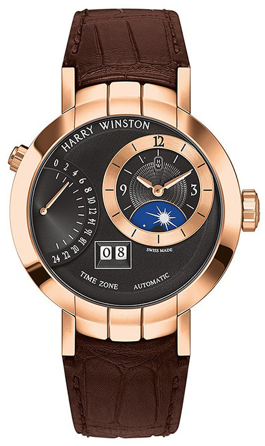 Harry Winston Premier Excenter Timezone 41mm prnatz41rr002