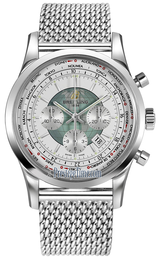 Breitling Transocean Chronograph Unitime ab0510u0/a732-ss