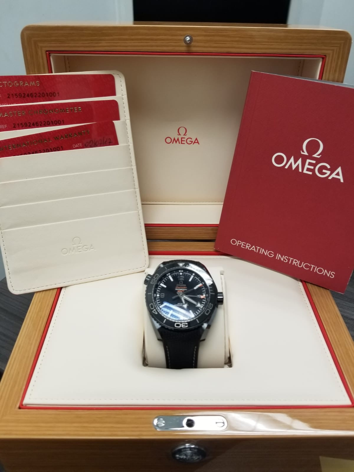 Omega 215.92.46.22.01.001 Planet Ocean 600m Co-Axial Master Chronometer GMT 45.5mm Mens Watch