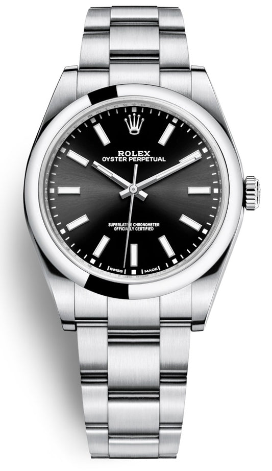 Rolex Oyster Perpetual 39mm Automatic Black Dial 114300