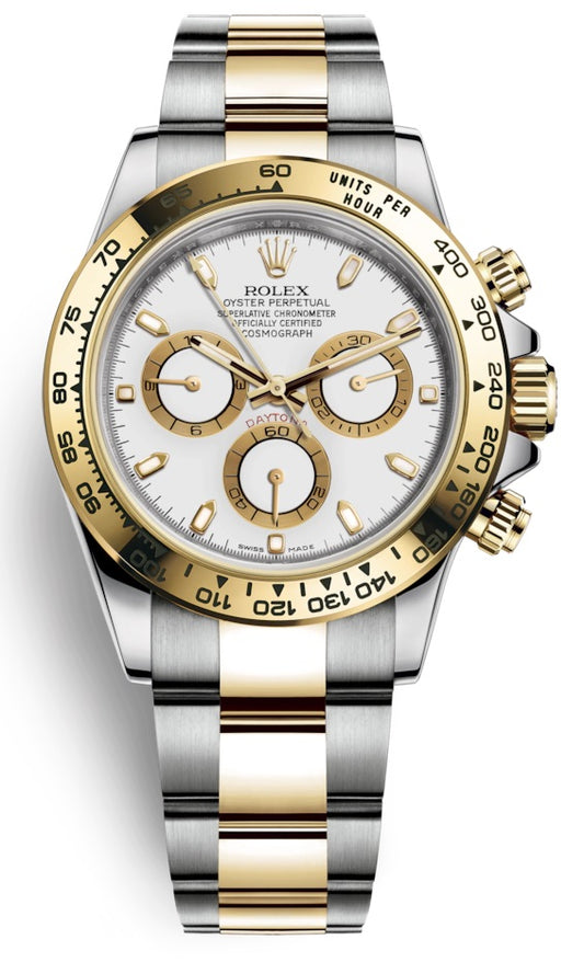 Rolex Cosmograph Daytona 40mm Steel and Yellow Gold White Index Dial 116503