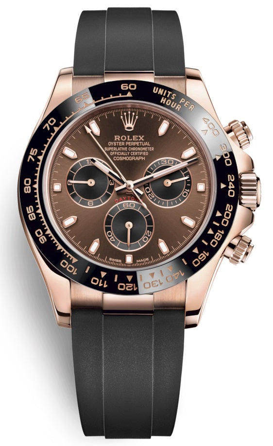 Rolex Cosmograph Daytona Chronograph Automatic Chronometer Chocolate Dial Oysterflex 116515