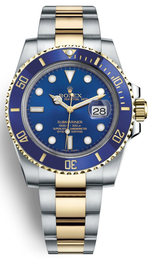Rolex Submariner Blue Dial Stainless Steel and 18K Yellow Gold 116613