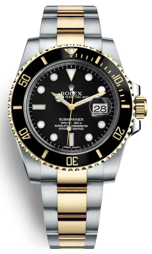 Rolex Submariner Black Dial Stainless Steel and 18K Yellow Gold Two-Tone 116613