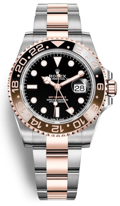 Rolex GMT-Master II 18kt Everose Gold and Stainless Steel Oyster Root Beer 126711