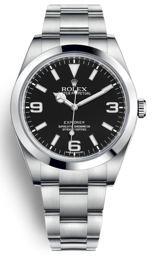 ROLEX Explorer I Black Dial Stainless Steel Oyster Bracelet Automatic 2144270