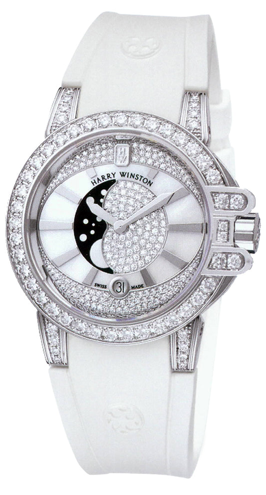 Harry Winston Ocean Lady Moon Phase 36mm oceqmp36ww001