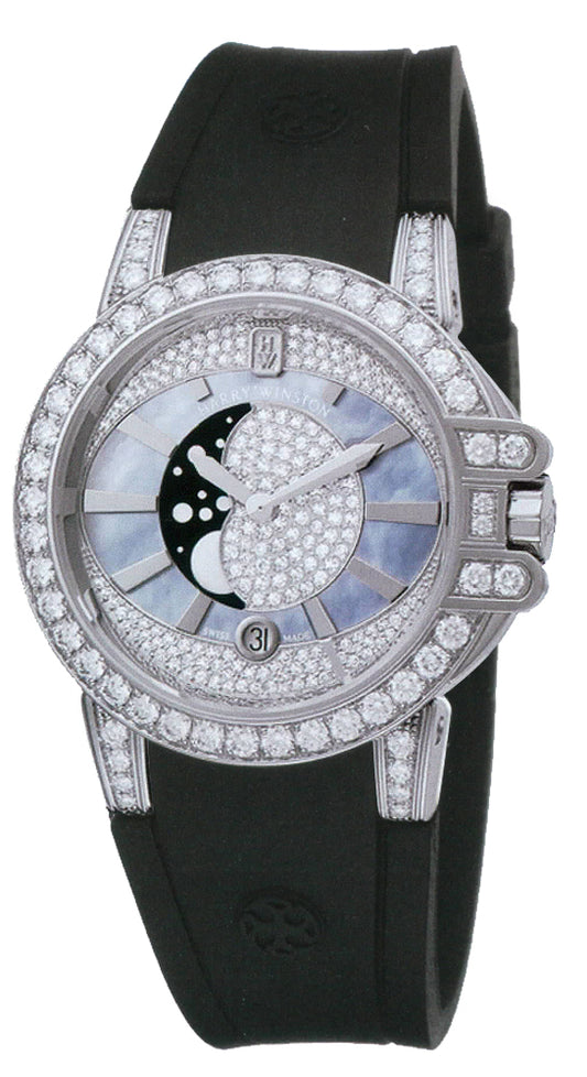 Harry Winston Ocean Lady Moon Phase 36mm oceqmp36ww002