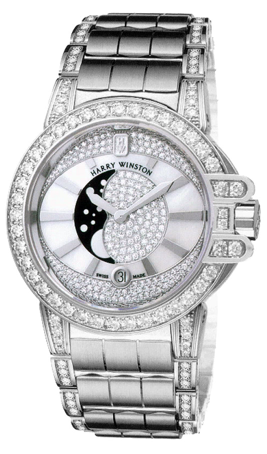 Harry Winston Ocean Lady Moon Phase 36mm oceqmp36ww013