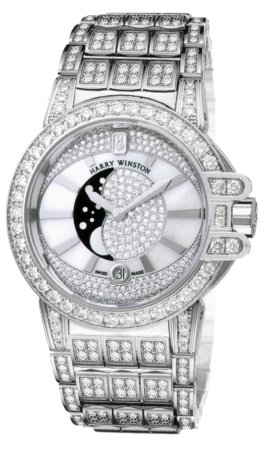 Harry Winston Ocean Lady Moon Phase 36mm oceqmp36ww019